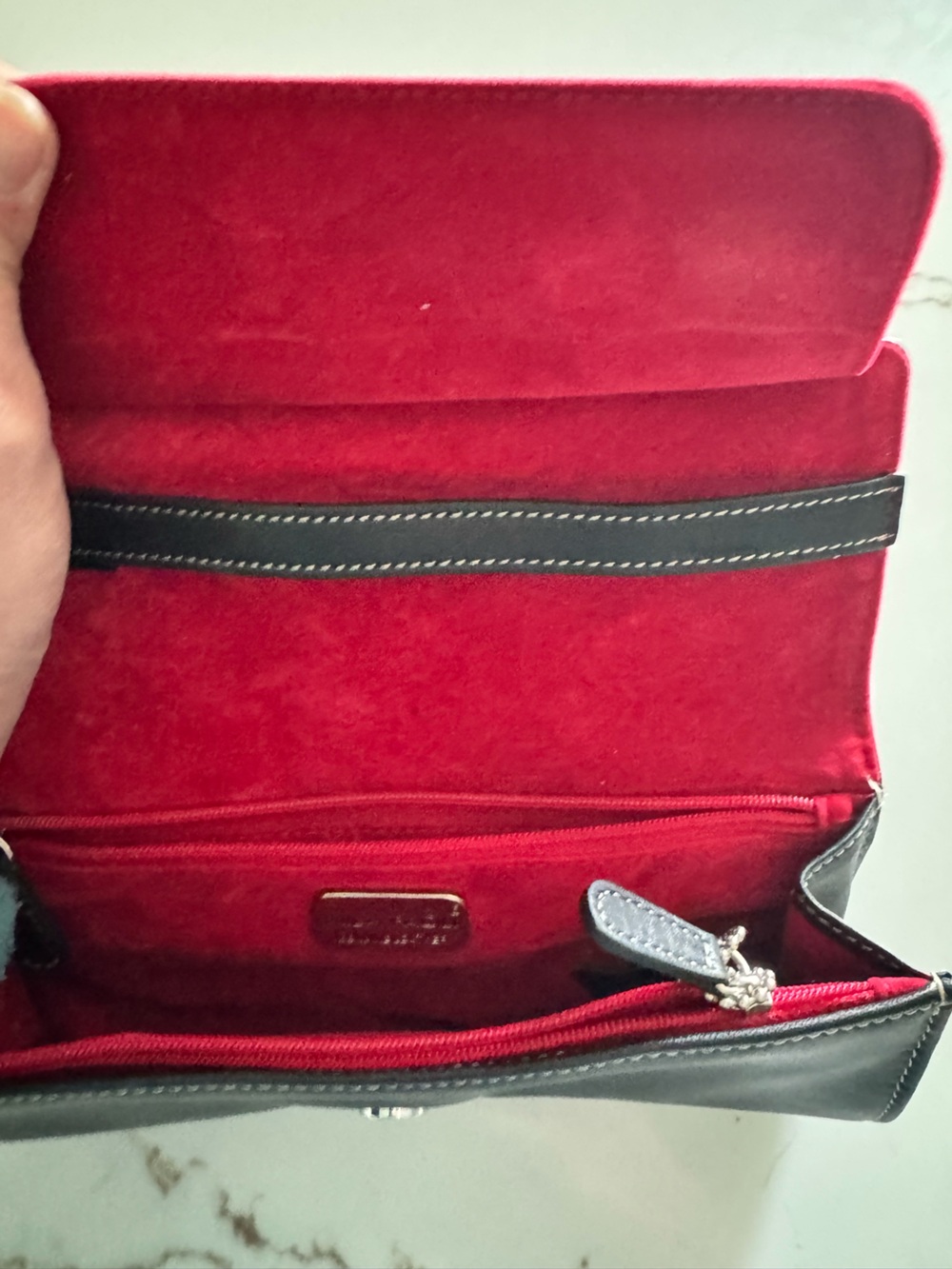 Vintage Mila Paoli Red Genuine Leather travel jewelry case - Picture 4 of 6